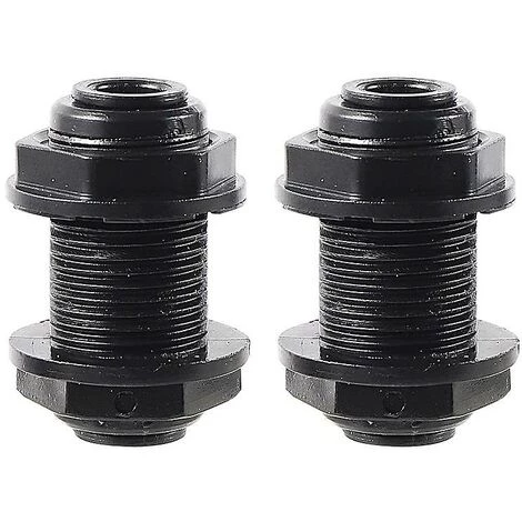 PREMIER 2pcs1/4 ''OD Tube Noir Cloison Connecteur Reptile Aquarium Jardin Irrigation 3 PREMIER 2pcs1/4 ''OD Tube Noir Cloison Connecteur Reptile Aquarium Jardin Irrigation