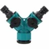 PREMIER Distributeur De Jardin à 2 Voies, Séparateur Robinet D'eau De Vanne De Dérivation En Y, Connecteur Tuyau Rapide, Adaptateur Tuyau D'Arrosage Raccord D'Irrigation Pour Pelouse Extérieu -Arrosage Enterré Soldes 60541198 1
