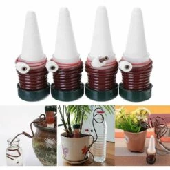 PREMIER 4Pcs / Set Plante Distributeur De Goutteur D'eau Jardin Automatique Débit D'eau Compte-gouttes Bouteille D'eau Goutte à Goutte Kits De Système D'arrosage W / Tuyau D'eau