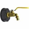 QERSTA Adaptateur De Réservoir IBC 3/4 '' S60x6 Vanne Robinet En Laiton Connecteur De Tuyau Tonne Baril Raccord Adaptateur