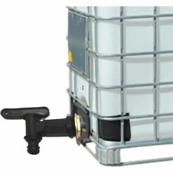 QERSTA Raccord Cuve Eau De Pluie Adaptateur Ibc Avec Robinet Ibc Adaptateur De Cuve Adaptateur Ibc De Réservoir Noir 25,4 Mm -Arrosage Enterré Soldes 61061813 5