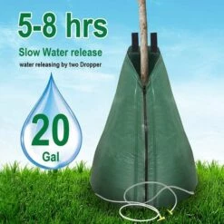 HEGUYEY Sac D'irrigation Pour Arbres, Sacs D'arrosage à Dégagement Lent Pour Arbres, Système D'irrigation à Débit Réglable économiseur D'eau En Durable Avec Fermeture à Glissière - Paquet De 2 -Arrosage Enterré Soldes 61355722 3