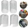 CLEGGFR 6 Pièces Filtres De Gouttière En Aluminium Grille Protection Gouttiere Protège Gouttières En Métal Protection Gouttiere Feuilles Pour Maison, Avant Toit, Fossé, Égout,LO-Ron -Arrosage Enterré Soldes 63527844 1