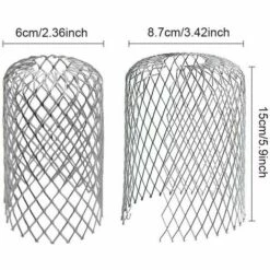 CLEGGFR 6 Pièces Filtres De Gouttière En Aluminium Grille Protection Gouttiere Protège Gouttières En Métal Protection Gouttiere Feuilles Pour Maison, Avant Toit, Fossé, Égout,LO-Ron -Arrosage Enterré Soldes 63527844 3