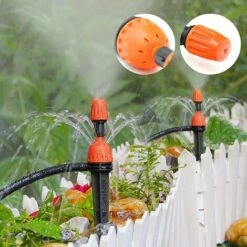 ENLENK Arrosage Goutte-à-goutte Réglable à 360 Degrés Pour Système D'irrigation Goutte De Jardin 1/4 (4-7 Mm) Tuyau Micro Flow Pour Jardin, Serre (20 Pcs) -Arrosage Enterré Soldes 63634056 5