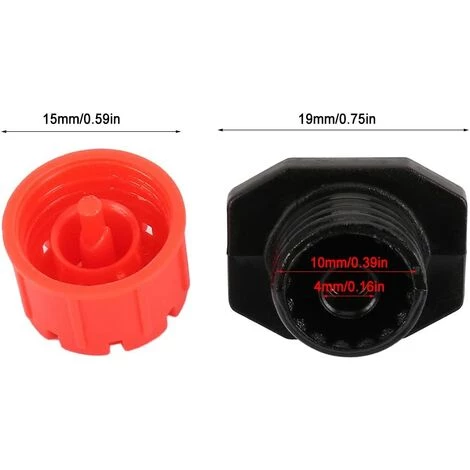 QERSTA 100PCS Goutteurs Irrigation Goutte à Goutte Dripper, Buses De Gicleurs Émetteur Jardin, Arrosage Goutte à Goutte Automatique 360° Réglable 5 QERSTA 100PCS Goutteurs Irrigation Goutte à Goutte Dripper, Buses De Gicleurs Émetteur Jardin, Arrosage Goutte à Goutte Automatique 360° Réglable – Image 3