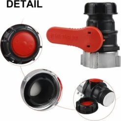 QERSTA 2 Pièces Adaptateur Réservoir IBC, Vanne Cuve Vanne, Robinet Cuve IBC DN50 (75 Mm) -Arrosage Enterré Soldes 64577362 4