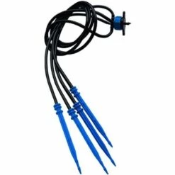 Fei Yu De Jardin,16 PCS Flèches Courbées Drippers + 16PCS Tuyaux 3 / 5mm + 4PCS Régulateurs Jardin Des Plantes Système D'irrigation Pour Légumes Fleurs Arbres Fruitiers En Pot