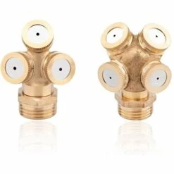 BDD Buse D'atomisation En Laiton, Buse D'irrigation Agricole, Buse D'atomisation D'eau De Jardin-2pcs