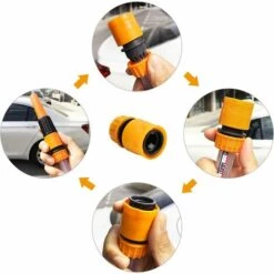 CESIèCLEFOU Lot De 10 Connecteurs De Tuyau D'arrosage En Plastique Pour Tuyau D'arrosage Et Robinet 1,27 Cm Lefou -Arrosage Enterré Soldes 65597849 5