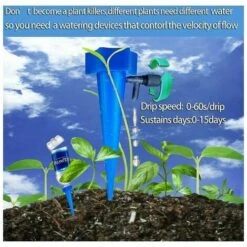 MERéTéET 12pcs Kit D'irrigation Goutte à Goutte, Arroseurs Automatiques Plantes Système D'irrigation Pour Jardin Maison Intérieure Extérieure -Arrosage Enterré Soldes 65789361 4