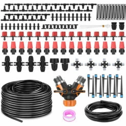 THSINDE Kit D'irrigation Goutte à Goutte, Kit D'irrigation Réglable, Système D'irrigation, Kit De Micro-irrigation Pour Système D'irrigation Automatique Installé Dans La Serre De Jardin