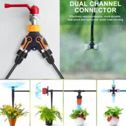 THSINDE Kit D'irrigation Goutte à Goutte, Kit D'irrigation Réglable, Système D'irrigation, Kit De Micro-irrigation Pour Système D'irrigation Automatique Installé Dans La Serre De Jardin -Arrosage Enterré Soldes 67503067 4