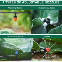 THSINDE Kit D'irrigation Goutte à Goutte, Kit D'irrigation Réglable, Système D'irrigation, Kit De Micro-irrigation Pour Système D'irrigation Automatique Installé Dans La Serre De Jardin -Arrosage Enterré Soldes 67503067 5