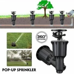 GRID COOL Irrigation Par Eau Brouillard Arroseur Rotation Automatique Popup Tête De Pulvérisation Jardin Extérieur Pelouse 1/2/3/4 Pouces Buse Intégrée LAVENTE -Arrosage Enterré Soldes 67575343 2