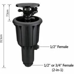 GRID COOL Irrigation Par Eau Brouillard Arroseur Rotation Automatique Popup Tête De Pulvérisation Jardin Extérieur Pelouse 1/2/3/4 Pouces Buse Intégrée LAVENTE -Arrosage Enterré Soldes 67575343 5