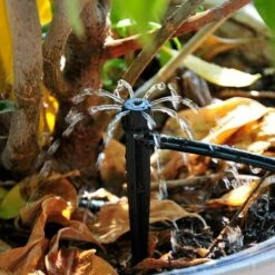 OYLDA 100pcs Insert De Sol à Huit Trous, Goutteur Réglable, Irrigation Goutte à Goutte à 360 Degrés -Arrosage Enterré Soldes 68138956 5