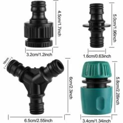 OYLDA Kit De 10 Raccords De Tuyau D'arrosage En Plastique, Orange -Arrosage Enterré Soldes 68140102 2