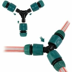 OYLDA Kit De 10 Raccords De Tuyau D'arrosage En Plastique, Orange -Arrosage Enterré Soldes 68140102 4
